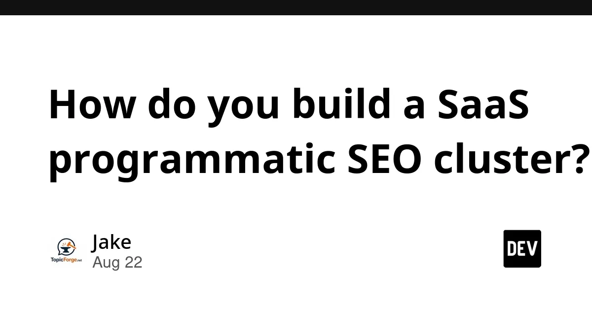 SaaS程序化SEO集群营销