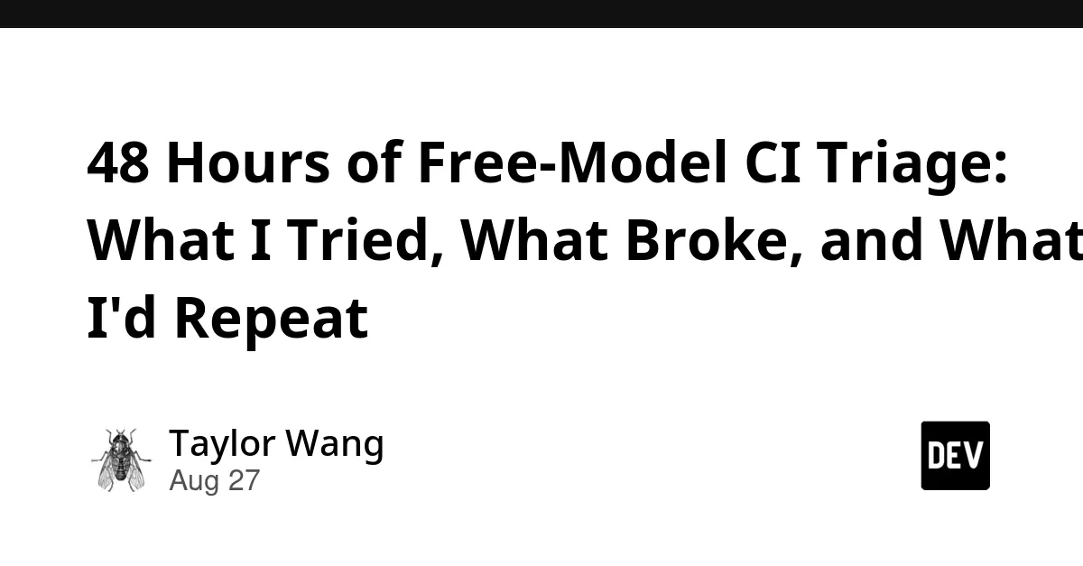 自动化持续集成（CI）故障诊断机器人
